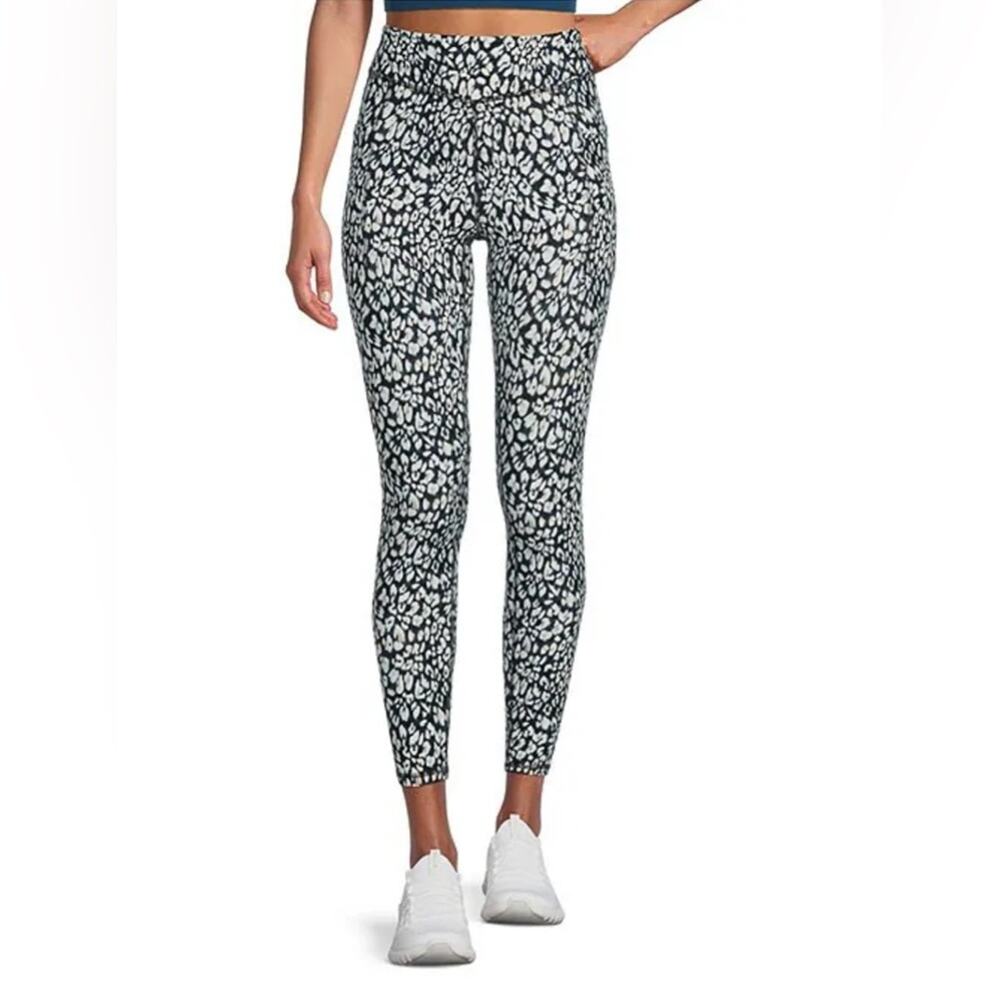 Kinesis Katherine Mason Cheetah Print Pull-On Performance Leggings XS